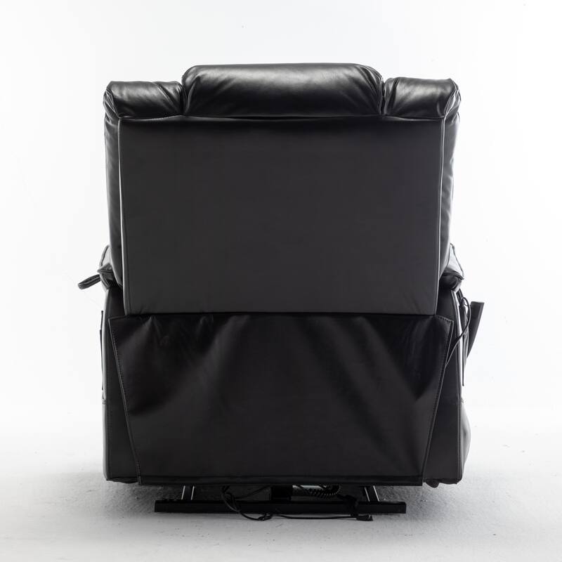 Oversized Electric Lift Recliner with OKIN Motor, Infinite Recline to 180°, Extra-Wide Seat, and Convenient Side Storage
