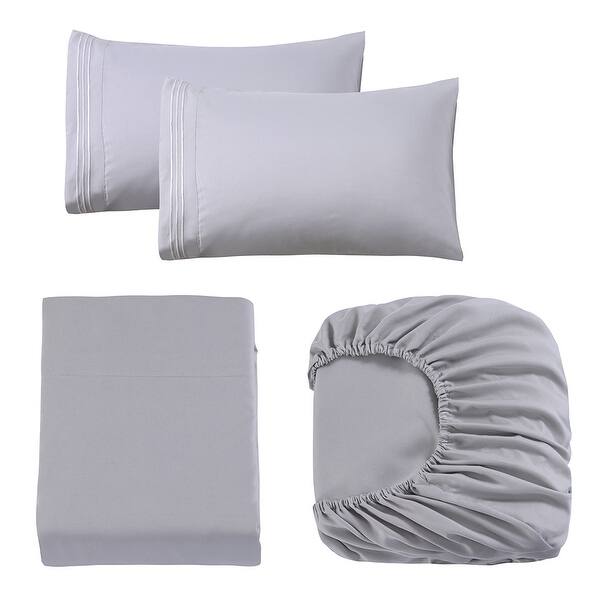 Shop Egyptian Comfort 2200 Count 4piece Bed Sheet Set Deep Pocket Overstock 31136913