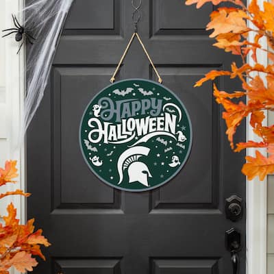 Michigan State University 18" x 18" Halloween Door Décor Wall Sign