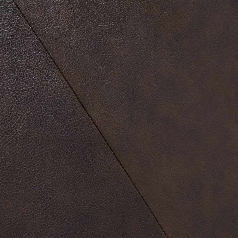 Vincenza 85" Dove Gray or Brown Leather Sofa by Armen Living