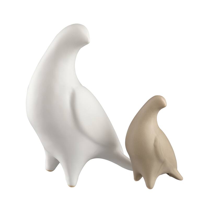 Elk Home Fino White Earthenware 3.25 Inch Wide Sculpture