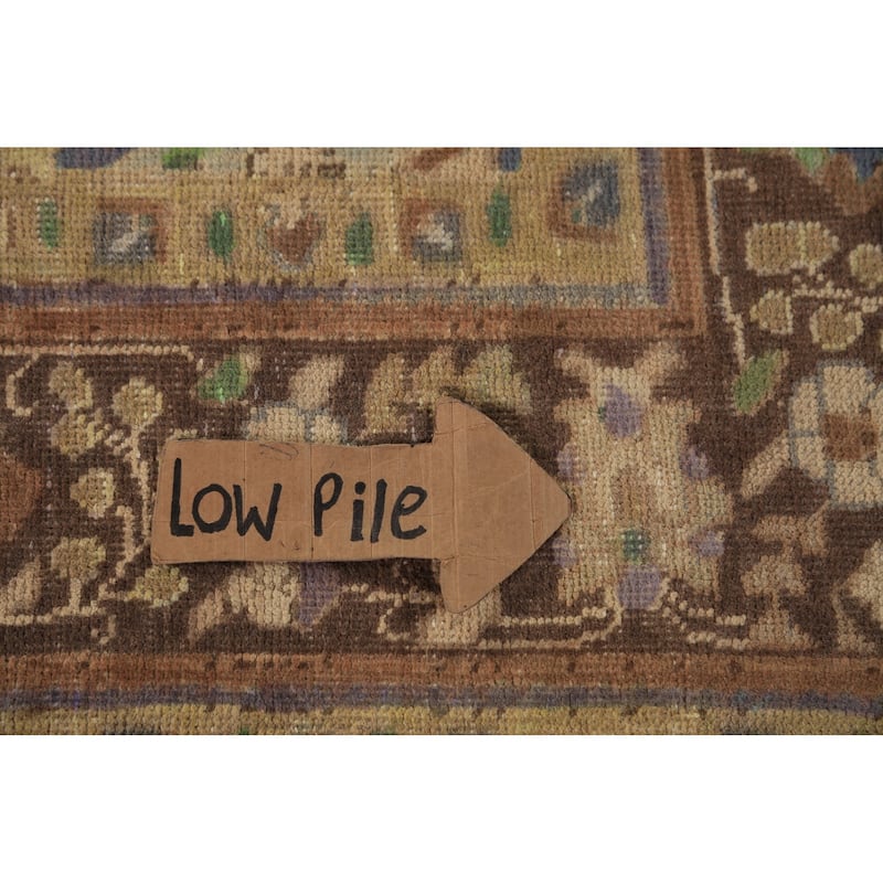 Traditional Tabriz Persian Area Rug Hand-Knotted Floral Wool Carpet - 6'4"x 9'4"