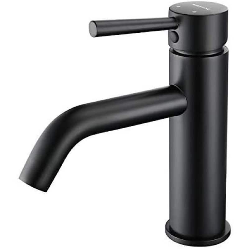 Round Single Hole Single Lever Bathroom Basin Faucet - 3.05*4.9*7.28