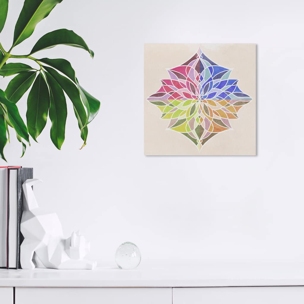 Wynwood Studio Canvas Abstract Floral Seasons Blue and Bohemian & Eclectic Wall Art Canvas Print