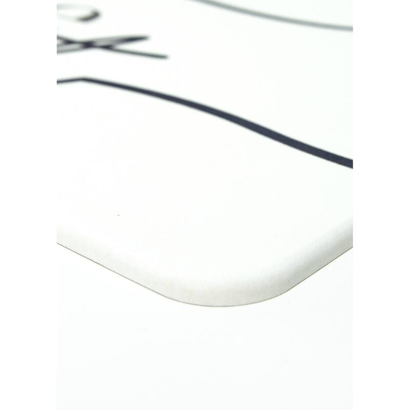 FloorPops Wash Rinse Repeat Navy Stone Quick Drying Mat