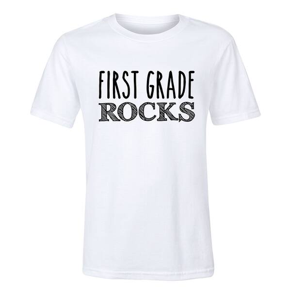 Shop First Grade Rocks Youth Short Sleeve Tee On Sale Free
