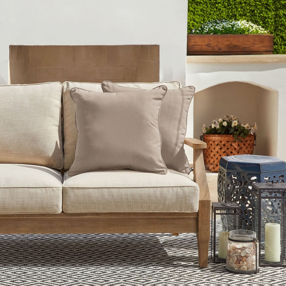 Sorra Home Sunbrella Outdoor Corded Pillow Set of 2