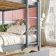preview thumbnail 57 of 58, Rubber Wood Bunk Bed Frame with 2 Drawers,Convertible into 2 Beds