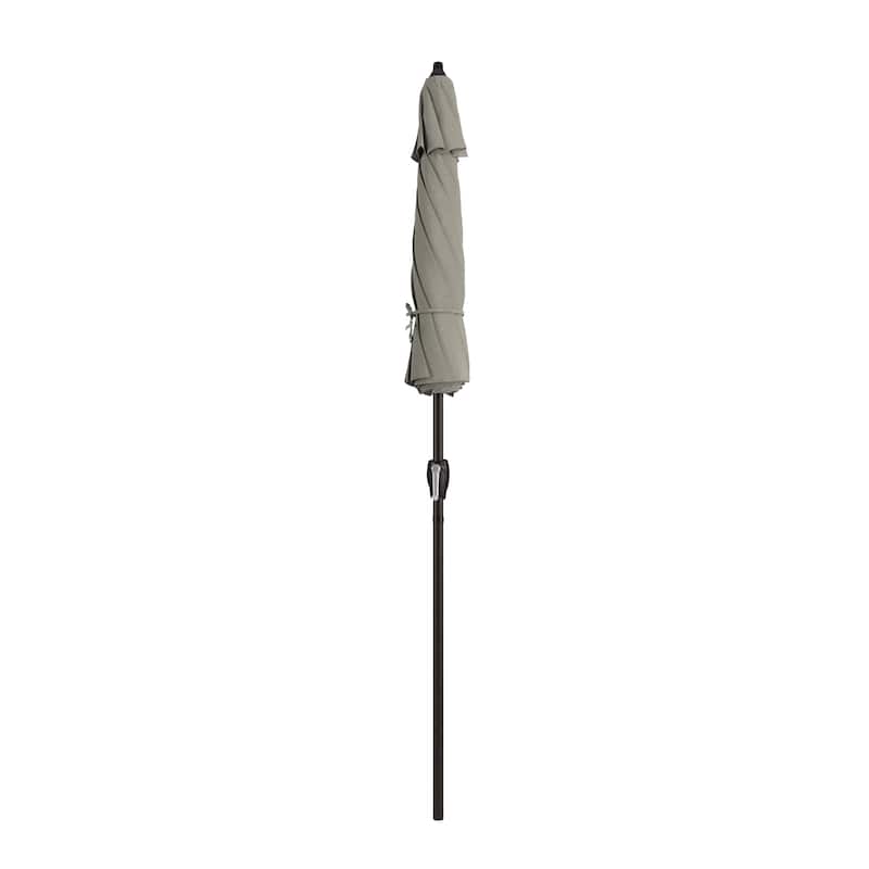 North Bend 7.5 Crank Lift Auto Tilt Patio Umbrella with Outdoor Rated Olefin Fabric by Havenside Home