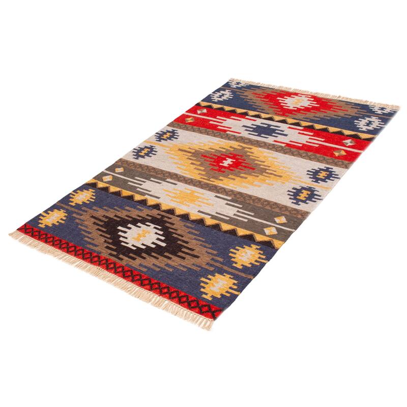 Ankara FW Multi Color Kilim 5'1" x 8'2" - 5'1 x 8'2