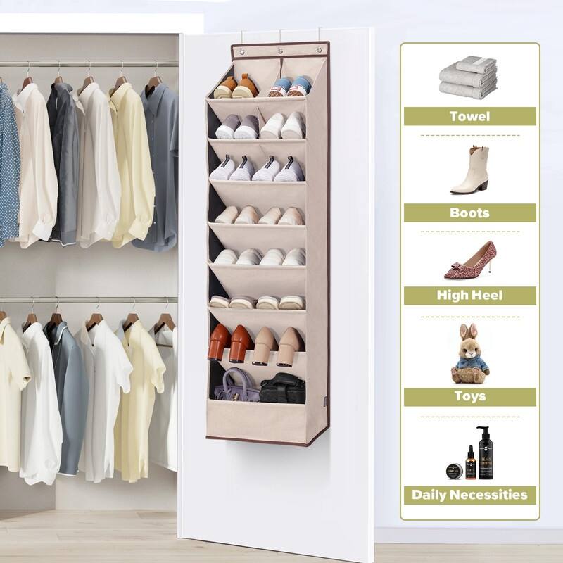 Over the Door Shoe Organizer with 10 Pockets