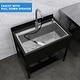 preview thumbnail 14 of 12, Freestanding Laundry Stainless Steel Large Utility Sink Single Bowl - 32*22*40
