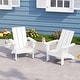 preview thumbnail 30 of 68, Shoreside Kids Outdoor Poly Adirondack Chair with Cup Holder (Set of 2)