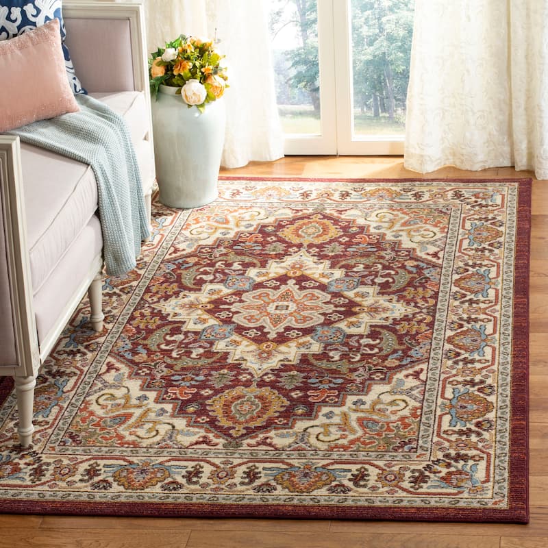 SAFAVIEH Summit Sevdije Traditional Oriental Rug - 3' x 5' - Red/Creme