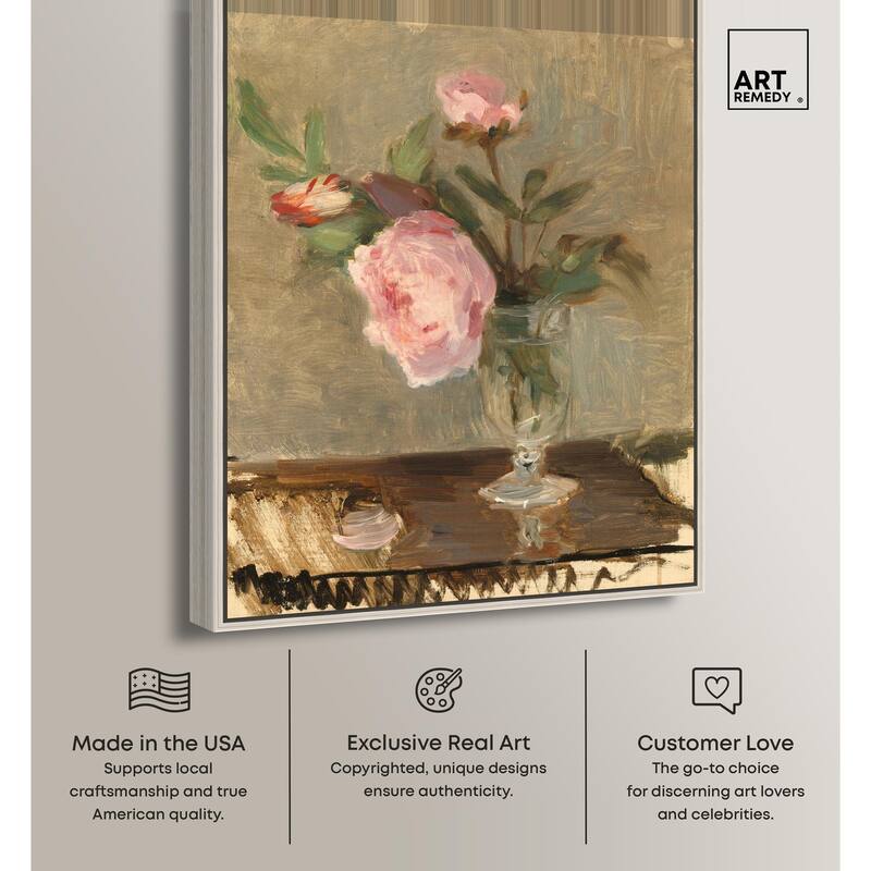Moristot Peony Canvas by Art Remedy