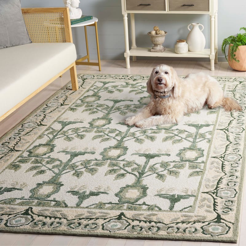 SAFAVIEH Handmade Earthly Treasure Aurelija Traditional Wool Rug
