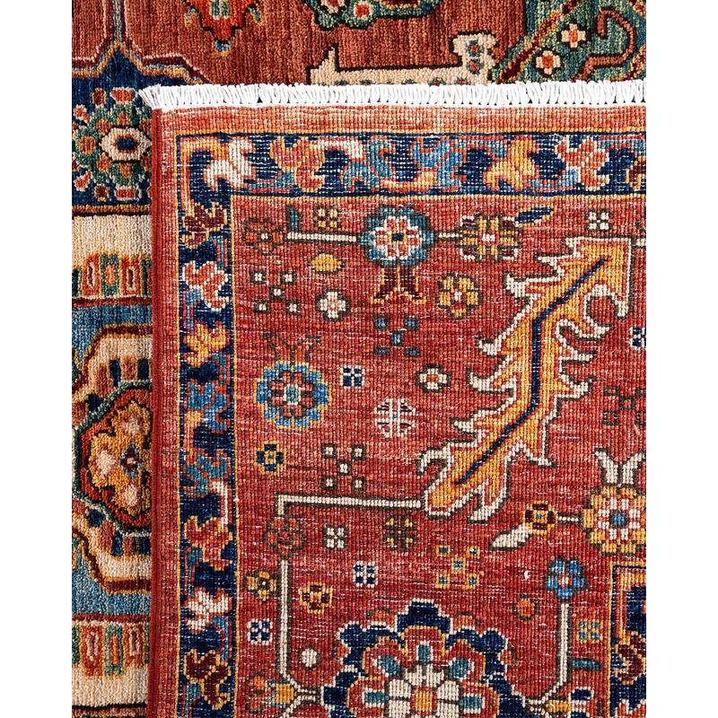Serapi One-of-a-Kind Hand-Knotted Area Rug - Orange, 8' 2" x 9' 11" - 8' 2" x 9' 11"