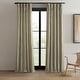 preview thumbnail 61 of 70, Exclusive Fabrics Raw Linen Weave Light Filtering Curtains for Bedroom & Living Room Curtains Pair - 2 Panel Drapes 50 X 108 - Grey