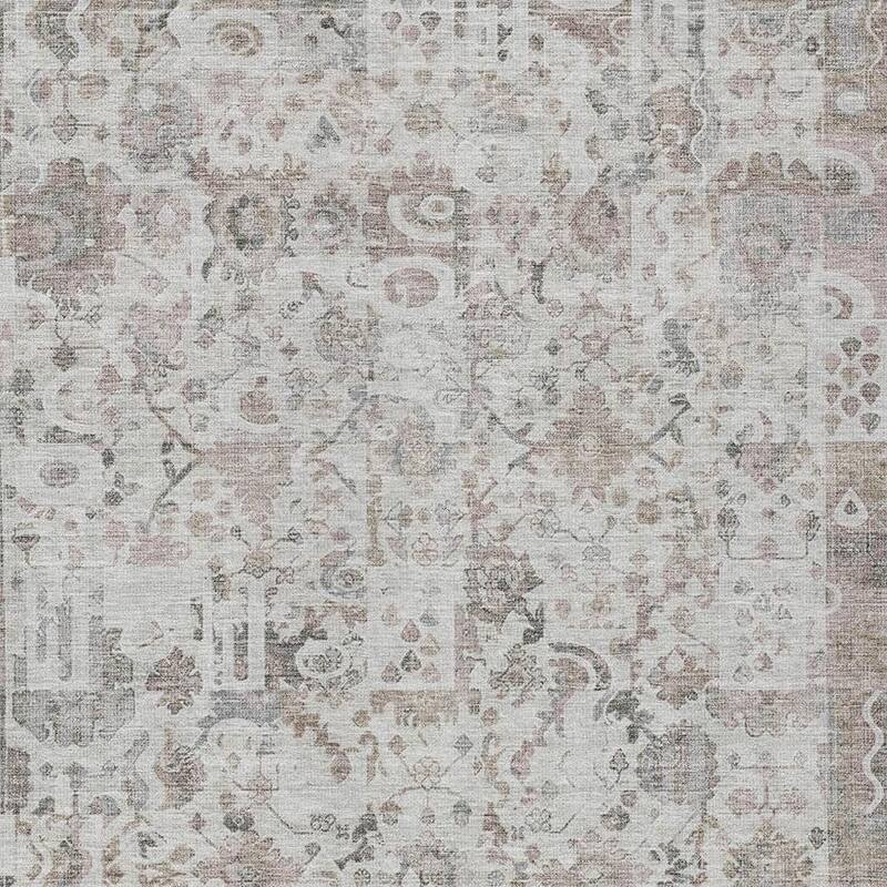 HomeRoots Patchwork Traditional Rectangle Outdoor Rug