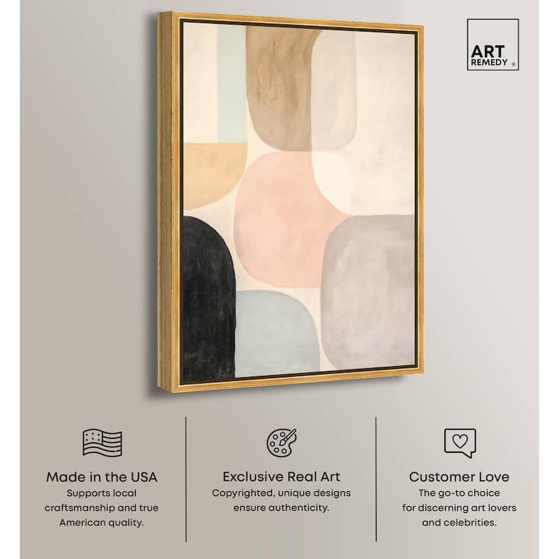 Soft Cubism II Canvas by Art Remedy
