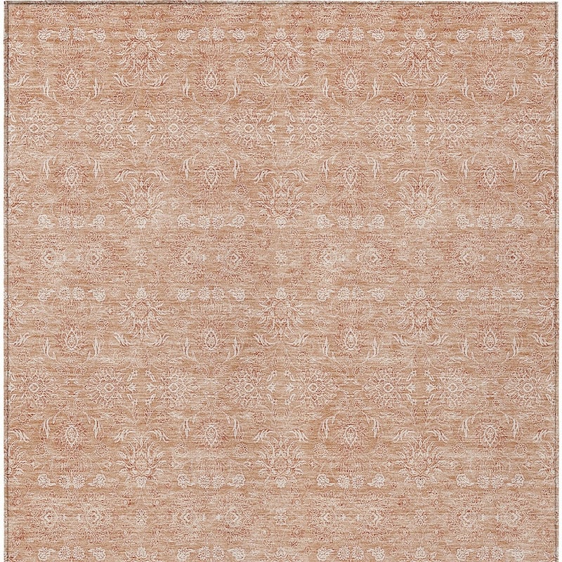 HomeRoots Floral Transitional Rectangle Outdoor Rug
