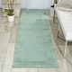 preview thumbnail 5 of 17, Nourison Ripple Area Rug 2'3" x 8' Runner - Azure Blue - Rectangle