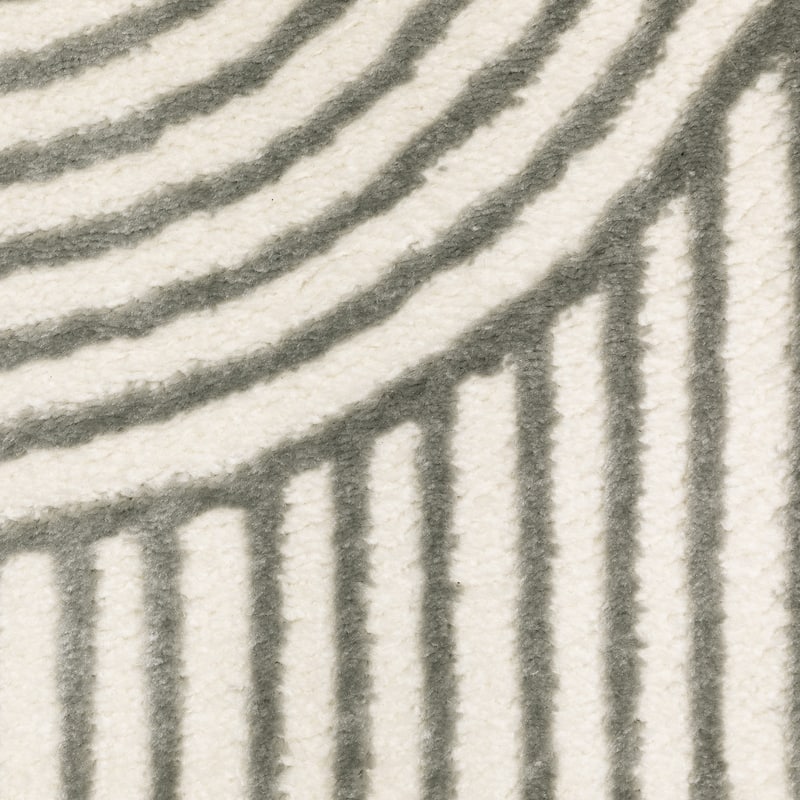 Colin Art Deco Arches Grey/ Ivory Area Rug