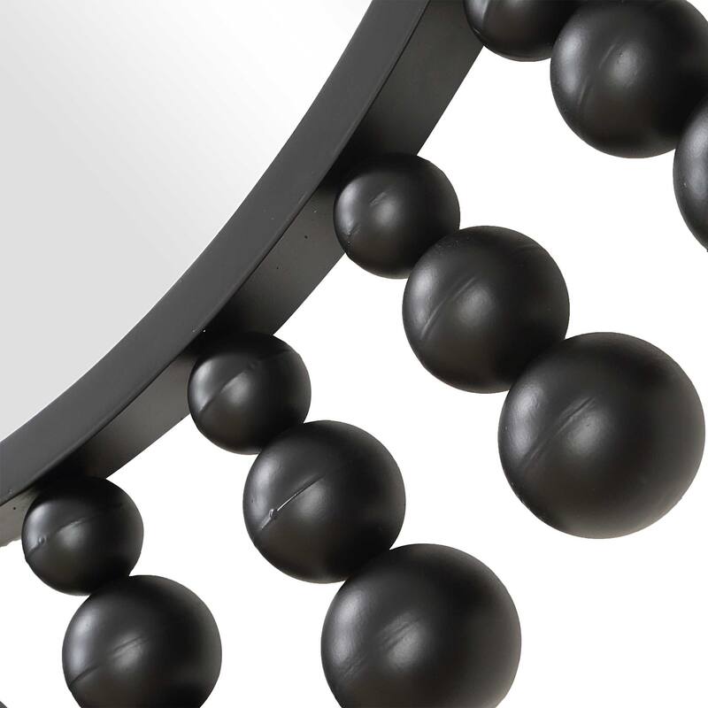 Uttermost 08237 Aziel 44" Sunburst Flat Metal Framed Accent Mirror