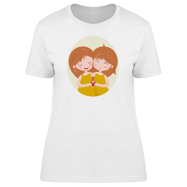 Shop Cute Gemini Zodiac Girls Cartoon Tee Women S Image By