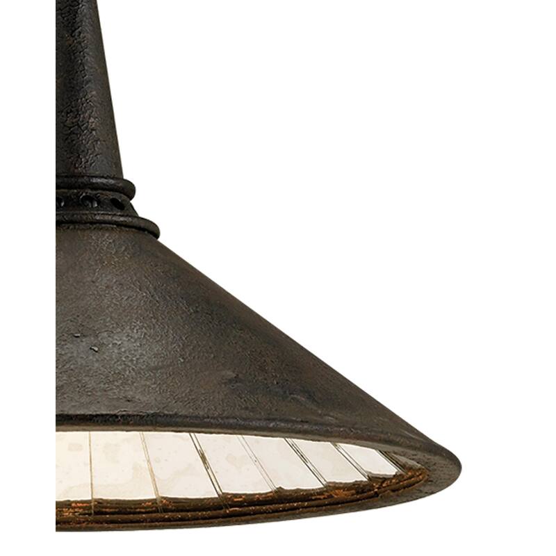 Currey & Company Manuscript Medium Black Pendant - 9.75"h x 13"dia