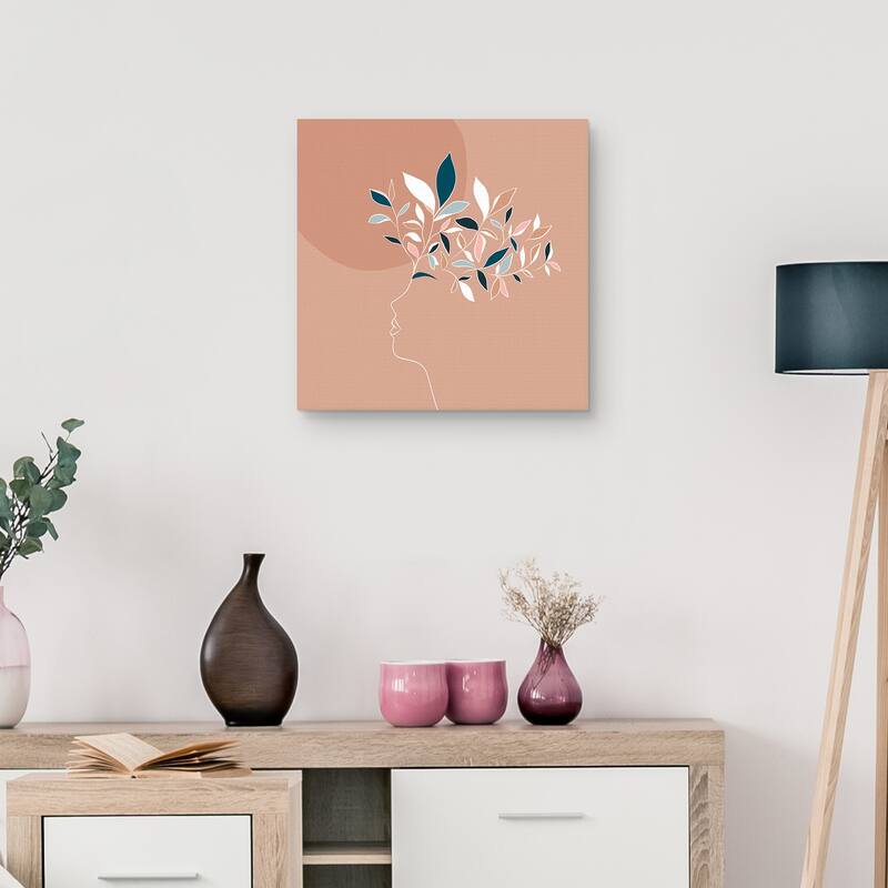 Botanical Portrait Sienna by Dominique Vari Canvas Art Print
