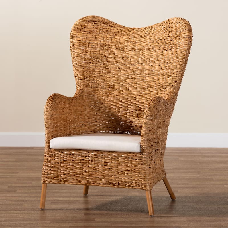 Terra Bohemian Light Honey Rattan Arm Chair