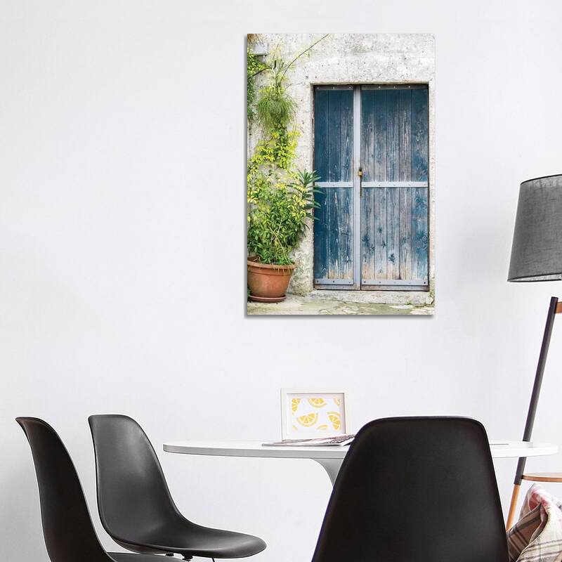 iCanvas "Blue Door On A Sassi House In Matera." by Julie Eggers Canvas Print - 40x26x1.5