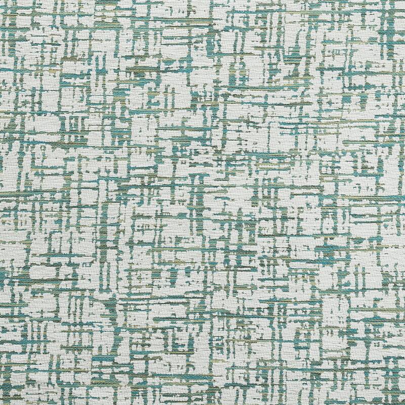 HiEnd Accents Keziah Green Textured Pattern Chenille Jacquard Modern Contemporary Style Euro Sham, 27 x 27 inch