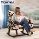 preview thumbnail 153 of 171, HOMYKA 28" Wide Rocking Chair for Nursery with Solid Wood Leg