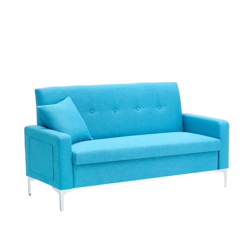 57" Modern Loveseat Sofa with Storage for Living Room
