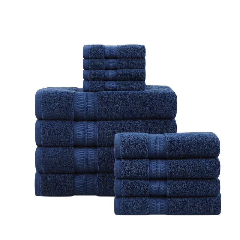 London Fog Signature Solid 12 Piece Towel Set