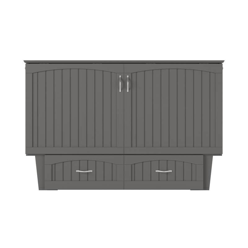Murphy Bed Chest - Storage Drawer & USB Charger - Space Saving Furniture