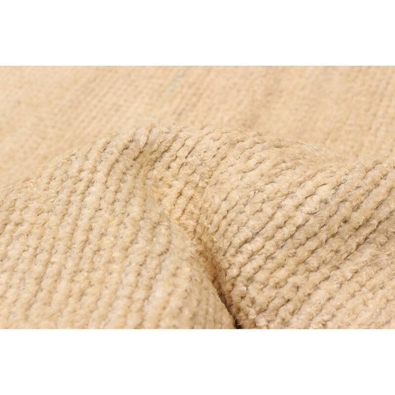ECARPETGALLERY Hand-knotted Loreto Cream Silk Rug - 9'6 x 14'4