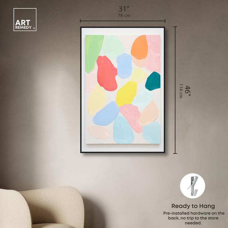 Sorbet Smudges II Canvas by Art Remedy