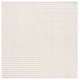 preview thumbnail 43 of 49, SAFAVIEH Handmade Southampton Catena Abstract Wool Rug 4' Square - Ivory