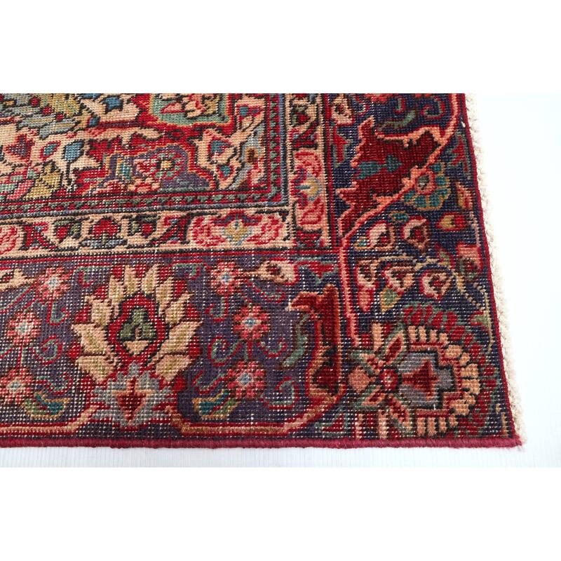 ECARPETGALLERY Hand-knotted Antalya Vintage Red Wool Rug - 6'4 x 9'7