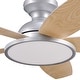 preview thumbnail 40 of 113, 5 - Blade Low Profile Flush Mount Modern Ceiling Fan with LED Light and Remote
