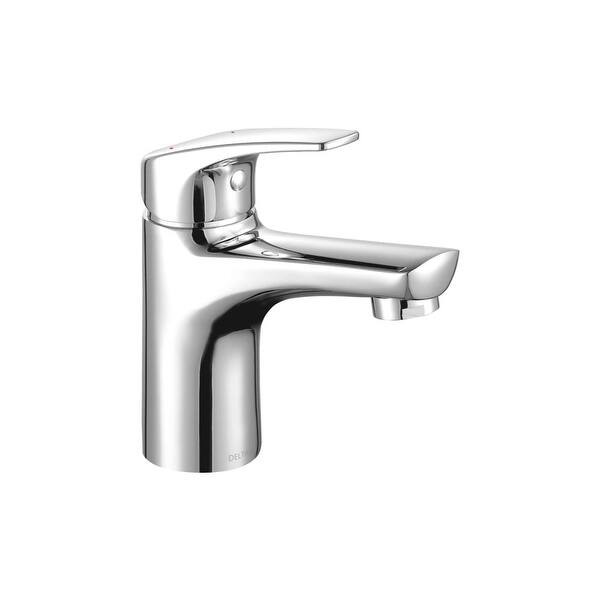 Shop Delta 534lf Hgm Pp Modern 5 Gpm Single Hole Bathroom Sink Faucet With Chrome Overstock 16906280