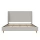 preview thumbnail 4 of 8, Mr. Kate Tess Upholstered Wingback Bed Frame, King, Ivory Linen