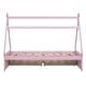 preview thumbnail 10 of 22, Twin House Platform Bed with Drawers, Pink, Modern Design