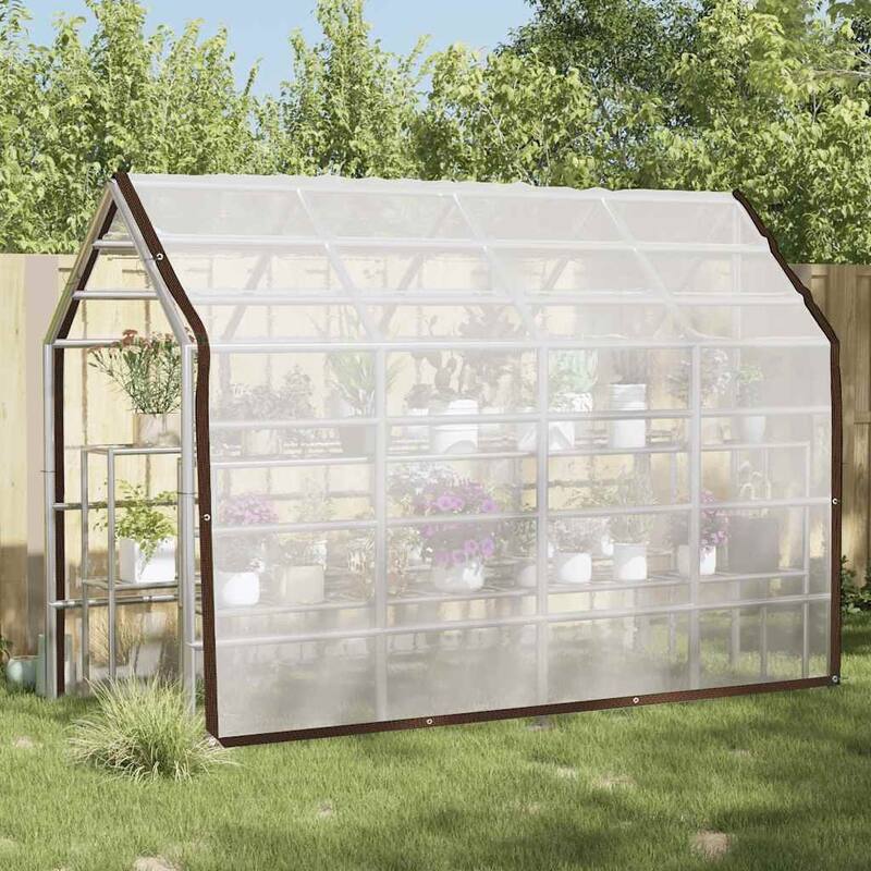 vidaXL Plant Cover Transparent with black edges Polyethylene