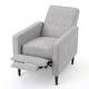 preview thumbnail 75 of 79, Mervynn Mid-Century Modern Button Tufted Fabric Recliner by Christopher Knight Home