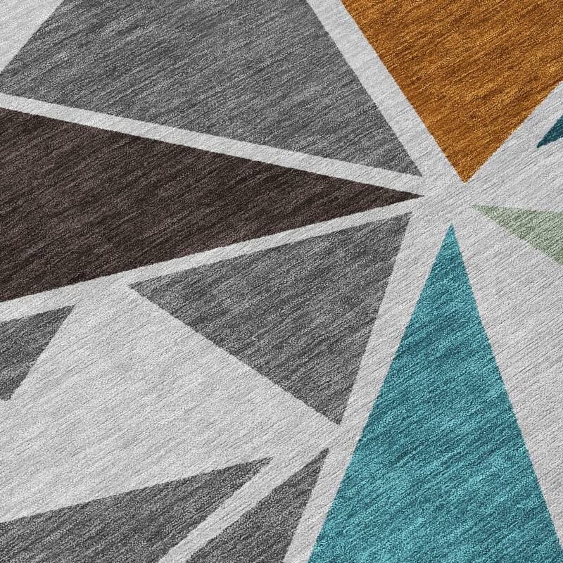 HomeRoots Geometric Transitional Rectangle Outdoor Rug