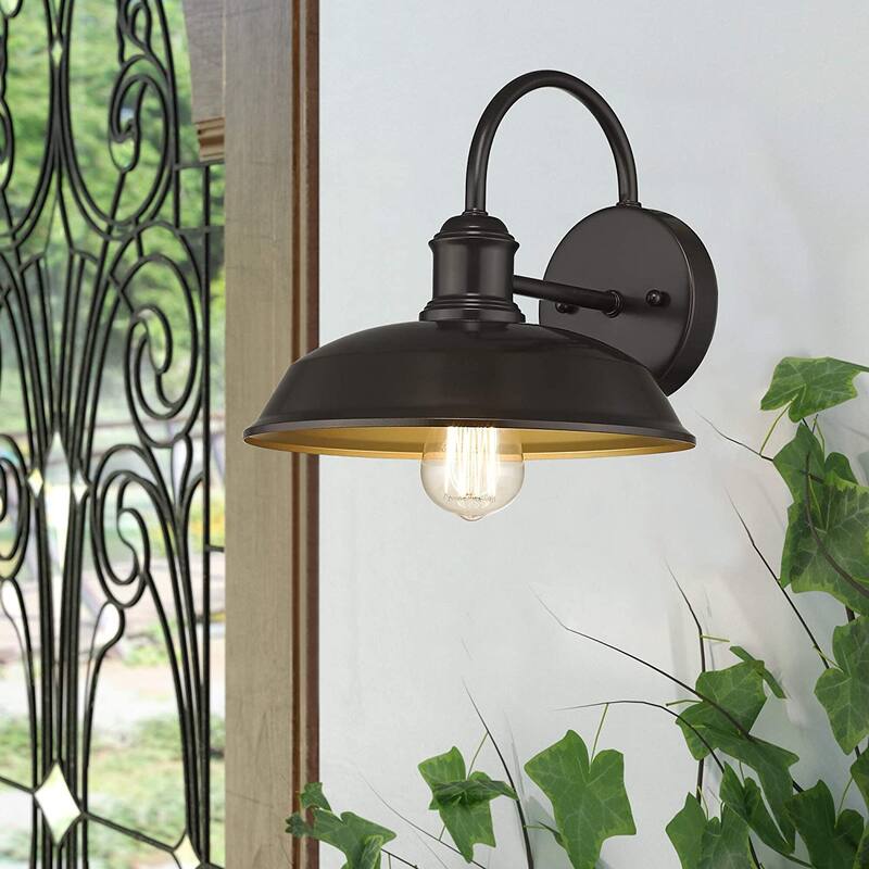 Vintage Wall Lighting Fixture, Farmhouse Gooseneck Barn Light